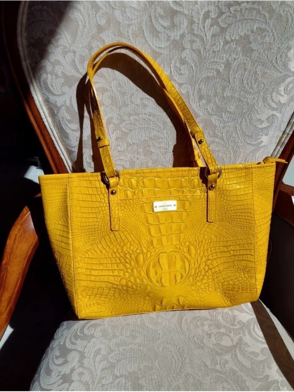 Brahmin Arno Yellow Tote, NWOT